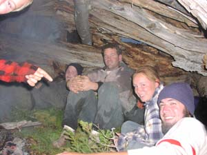 Wilderness survival camping trip at Boulder Lakes.