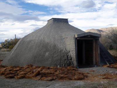 Earthlodge at River Camp.