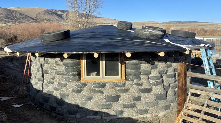 Green University students built a Tire Palace tool shed in 2021.