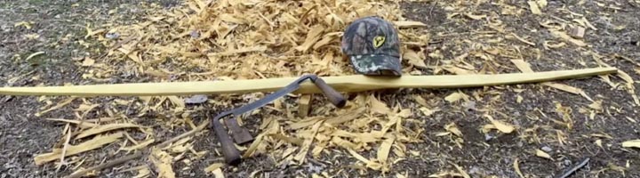 Bow and woodchips.